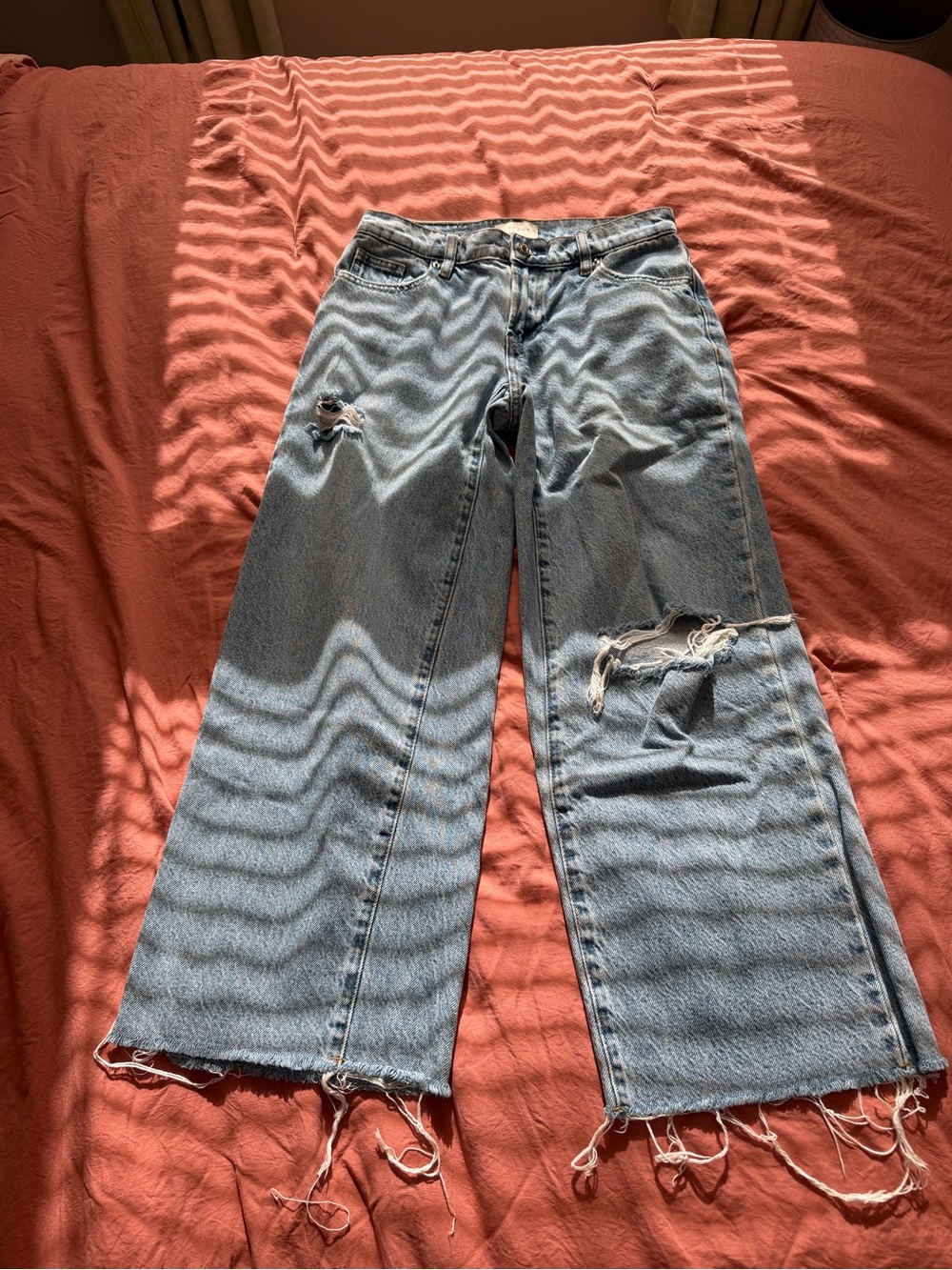 Pacsun Distressed Wide-Leg Women's Jeans